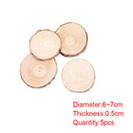 Natural Wood Slices - Round Pine Log Discs for DIY Crafts Decor