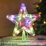 LED Christmas Tree Star Topper - Lighted Tree Top Decoration 15cm