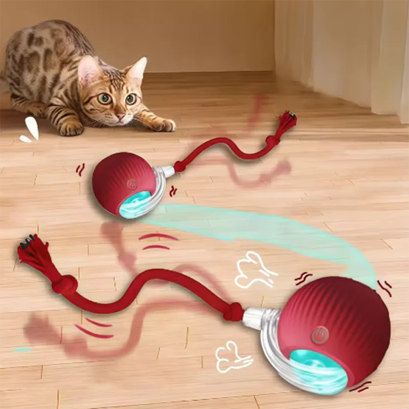 Hot cat toys are automatically teasing cat balls and self-exciting cat