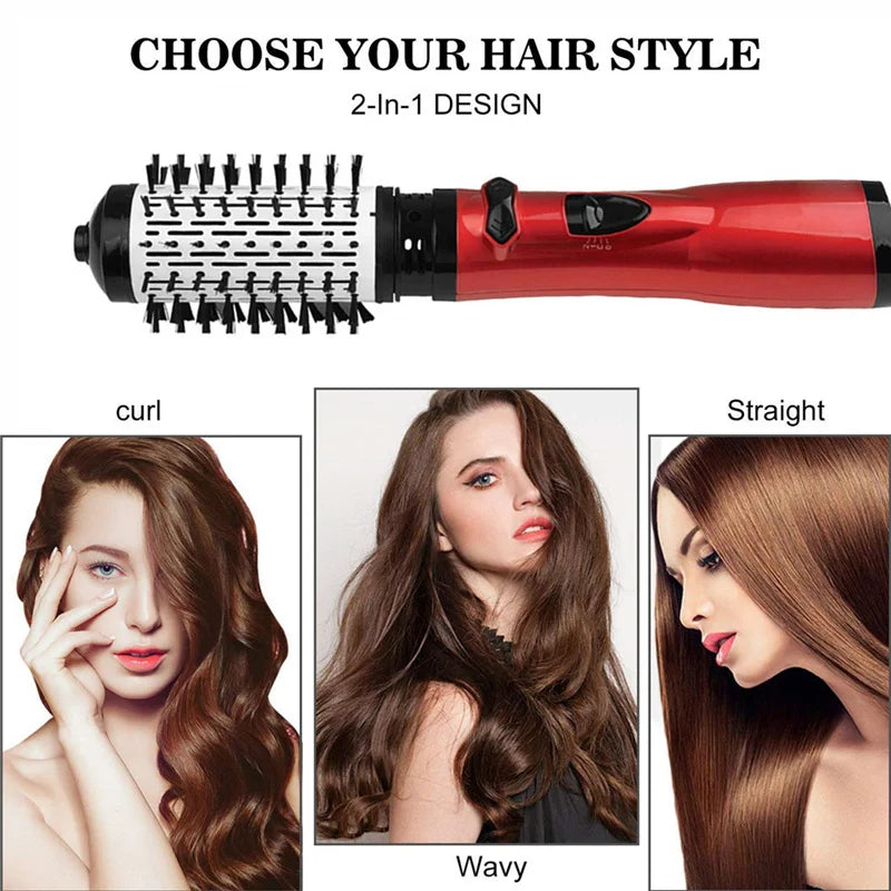 2-in-1 Hair Dryer Brush - Rotating Hot Air Styler Volumizer - Image 2