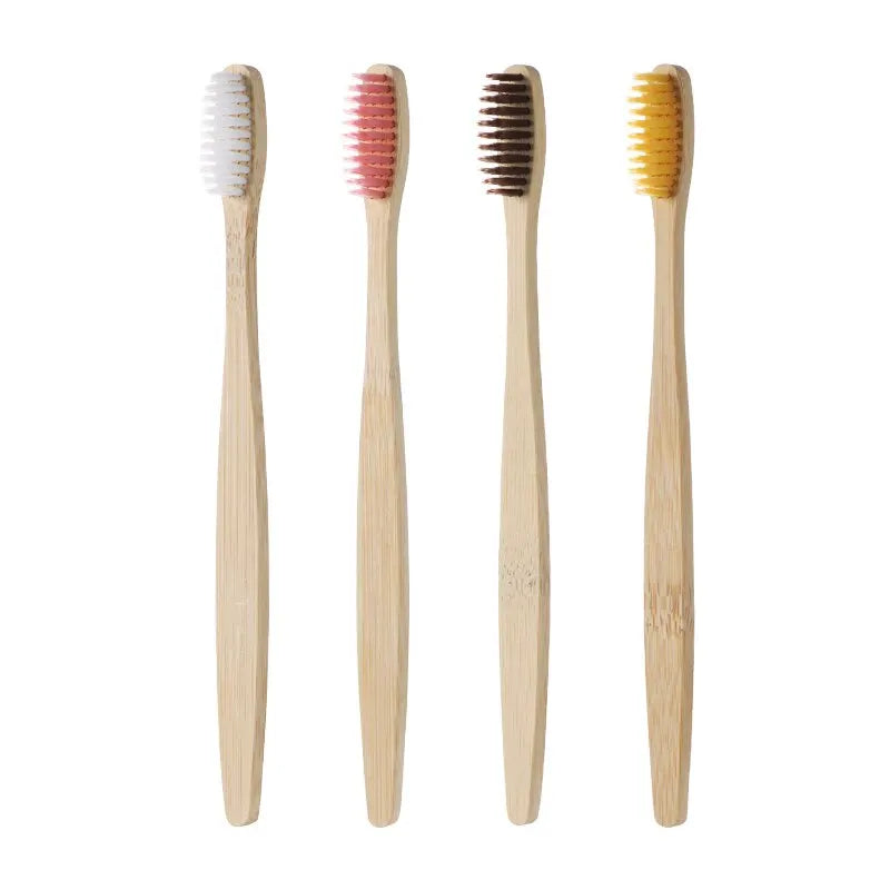 Bamboo Charcoal Toothbrush Set - 10 Pack Soft Bristle for Family - Image 6