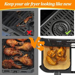 Air Fryer Liners 100 Pack - Disposable Non-Stick Parchment Paper - Image 5