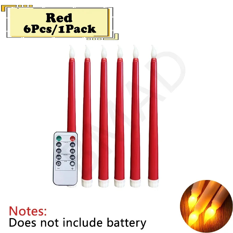 Flameless LED Candles with Remote - Battery Operated Flickering Set