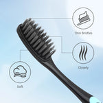 Bamboo Charcoal Toothbrush Set - 10 Pack Soft Bristle for Family - Image 6