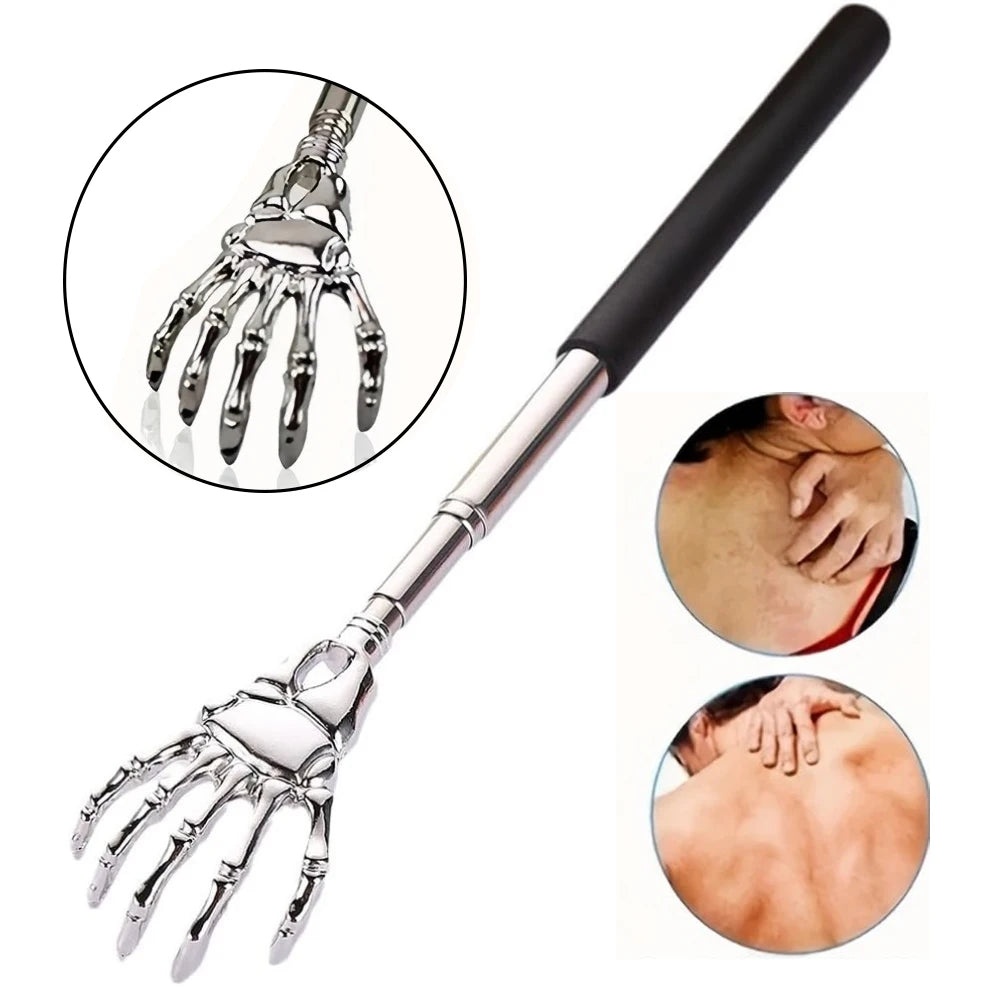 Telescopic Back Scratcher - Extendable Stainless Steel Massager