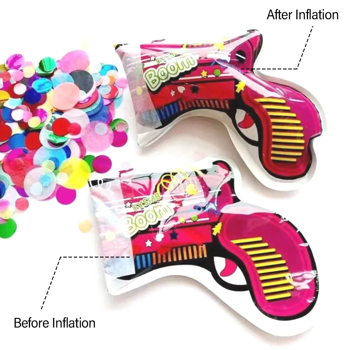 Party Confetti Poppers - Handheld Celebration Shooter Set - Image 3