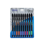 Bamboo Charcoal Toothbrush Set - 10 Pack Soft Bristle for Family