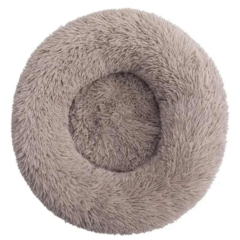 Large Dog Bed - Round Plush Pet Sleeping Mat Washable Cushion
