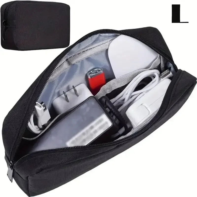 Cable Organizer Travel Bag - Electronics Accessories Storage Case
