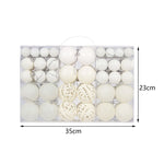 100Pcs Christmas Ball Ornaments Tree Decorative Shatterproof