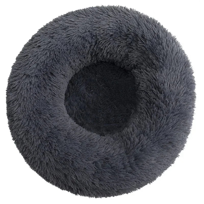 Large Dog Bed - Round Plush Pet Sleeping Mat Washable Cushion