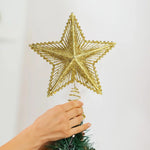 Christmas Tree Star Topper - Glitter Tree Top Ornament 15cm - Image 5