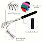 Telescopic Back Scratcher - Extendable Stainless Steel Massager - Image 4