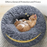 Large Dog Bed - Round Plush Pet Sleeping Mat Washable Cushion - Image 2